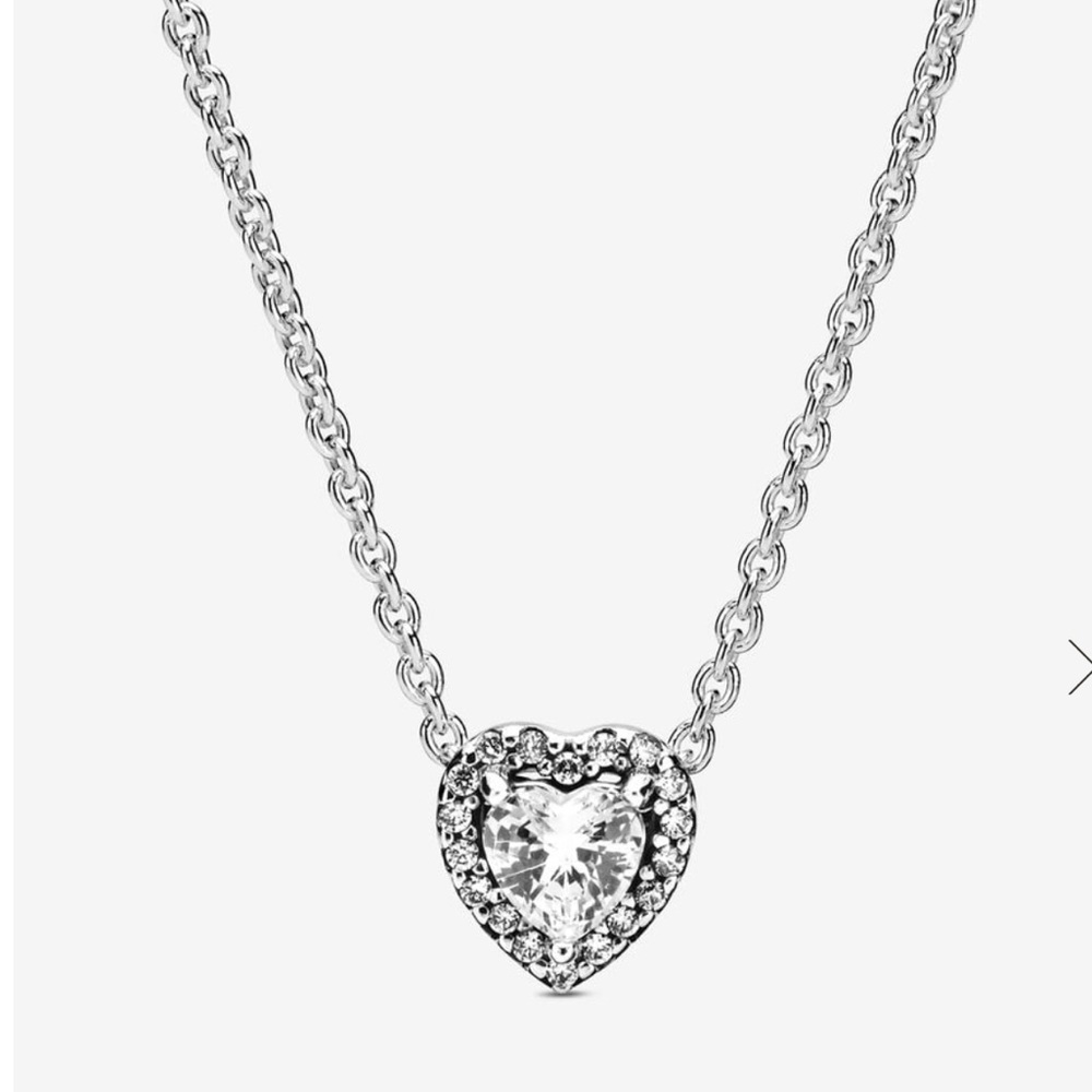 Elevated Heart Necklace 17.7 inches